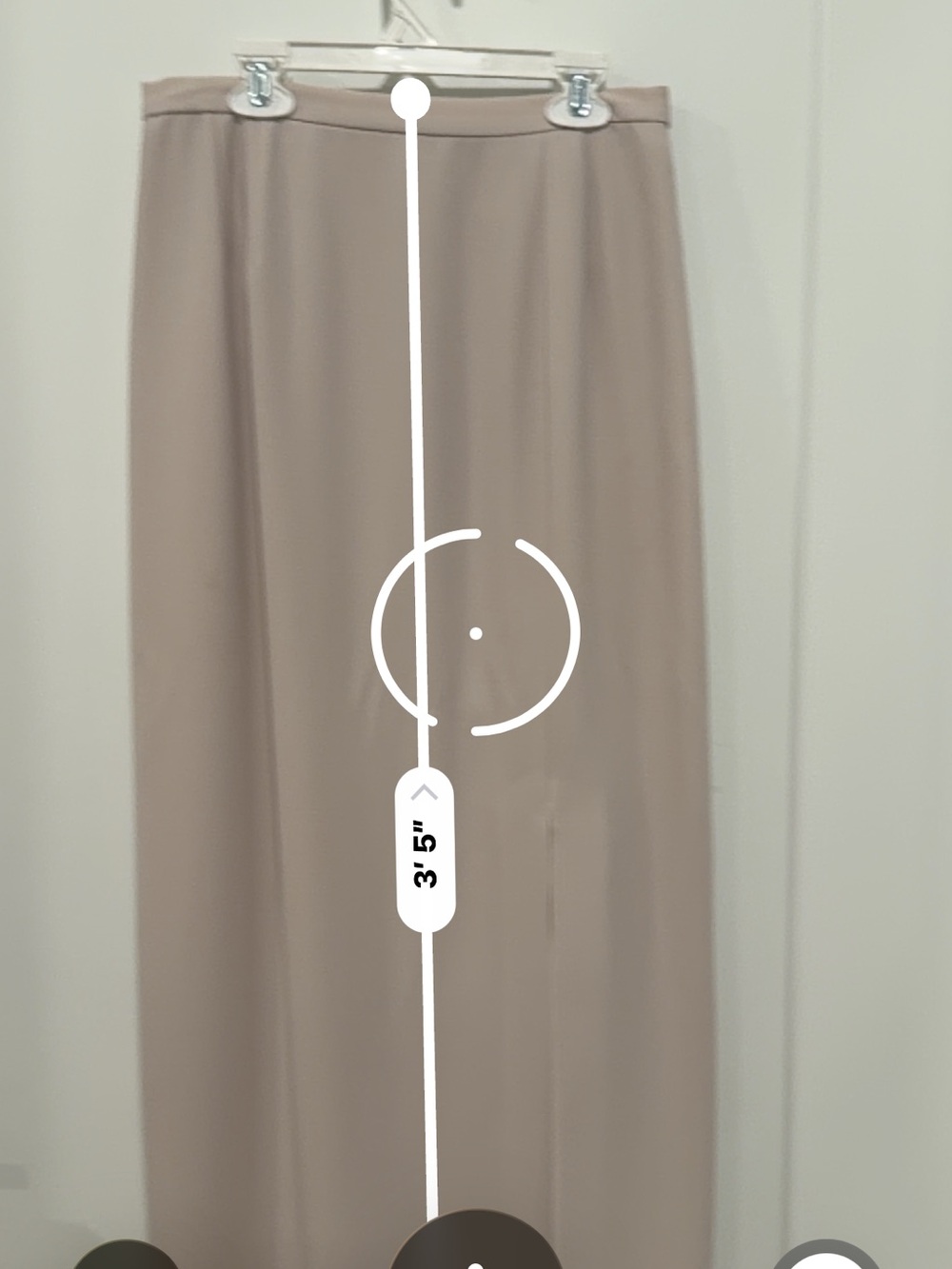 Adrianna Papell Taupe Maxi Skirt